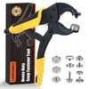 Heavy Duty Snap Fastener Tool Adjustable Snap Setter Tool Includes
