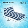 Upholstered Stylish Pool Float Lounger Recliner, Large Floating Chair &