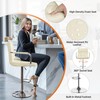 Yaheetech Bar Stools Set of 2, PU Leather Adjustable Swivel