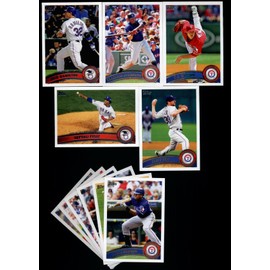 2011 Topps Texas Rangers Complete Series 1 & 2 Team Set / 25 Cards including Cliff Lee, Neftali Feliz, CJ Wilson, Guererro, Hamilton, Harrison, Kinsler, Mitch Moreland & more!
