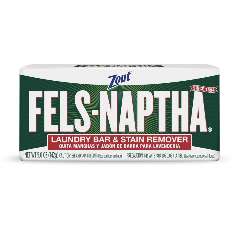 2 Fels Naptha Zout Laundry Soap Detergent Stain Remover Pre