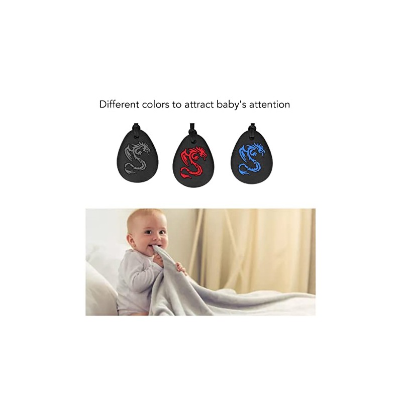 3 Piezas de Collar de Dentición para Bebés, Collar de