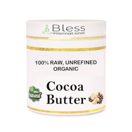 Organic Raw Cocoa Butter 100% Pure Natural & Unrefined|For Face Body & Hair|1 LBS450 GM Ivor, Cocoa Butter, 1 unit, 450g / Organic Raw Cocoa Butter 100% Pure Natural & Unrefined| For Face Body & Hair| 1 LBS450 GM Ivor, 코코아 버터, 1개, 450g