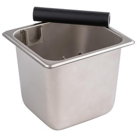 APS 81611 GN Knock Container 1/6, Tee Container, Stainless Steel, 17.6 x 16.2 cm, Height 15 cm, 2.4 Litres, Non-Slip Base