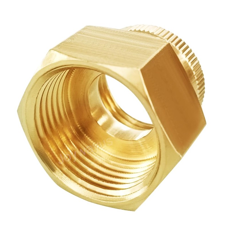 Joywayus Brass Swivel Pipe Fitting 3/4"GHT x 1"NPT Double Female