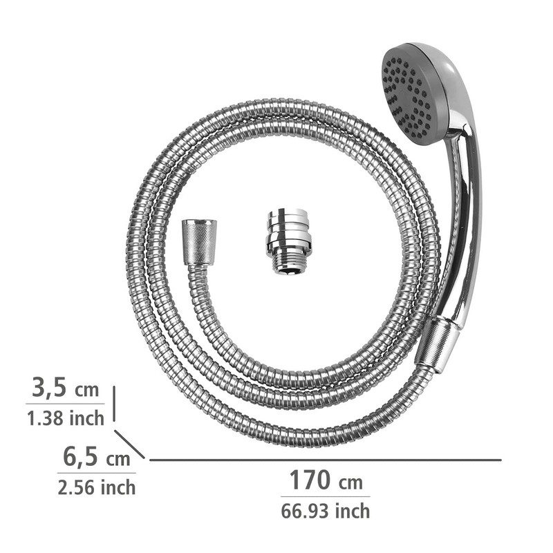 WENKO 22866100 Shower for handbasin - Mobile hand shower with