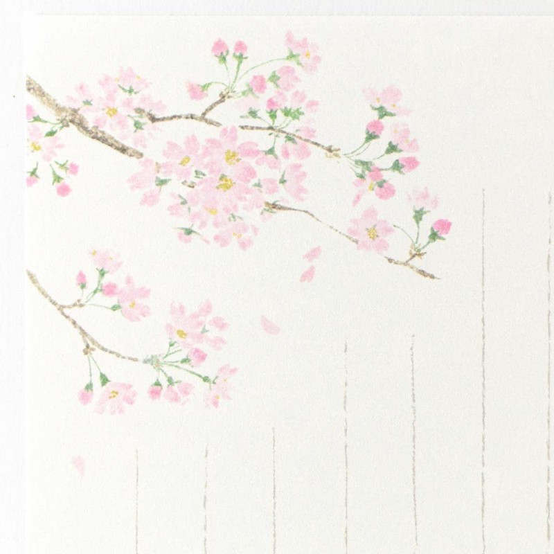 Nubby Shuni Shuni Shu Sakura & Sumire Stationery and Envelopes