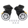Luggage Caster, A18 1 Pair Universal Luggage Suitcase Spinner Wheels
