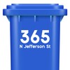 Custom Numbers Trash Can Stickers - Vinyl Trash Can Numbers