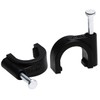 Mini Skater 10mm Diameter Circle Ethernet Nylon Wire Cable Clips