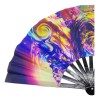 Generic W Abanico De Mano Plegable Rave Grande Con Efectos