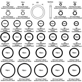 419Pcs O Rings Gasket Kit Rubber Washer Assortment Set 32 Sizes Kitchen Tap Sealing Spacers Premium Plumbing Sealing Gasket Set for Plumbing Automotive