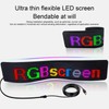 15.4x4.2in LED Panel, USB Customizable Flexible Car Screen With APP
