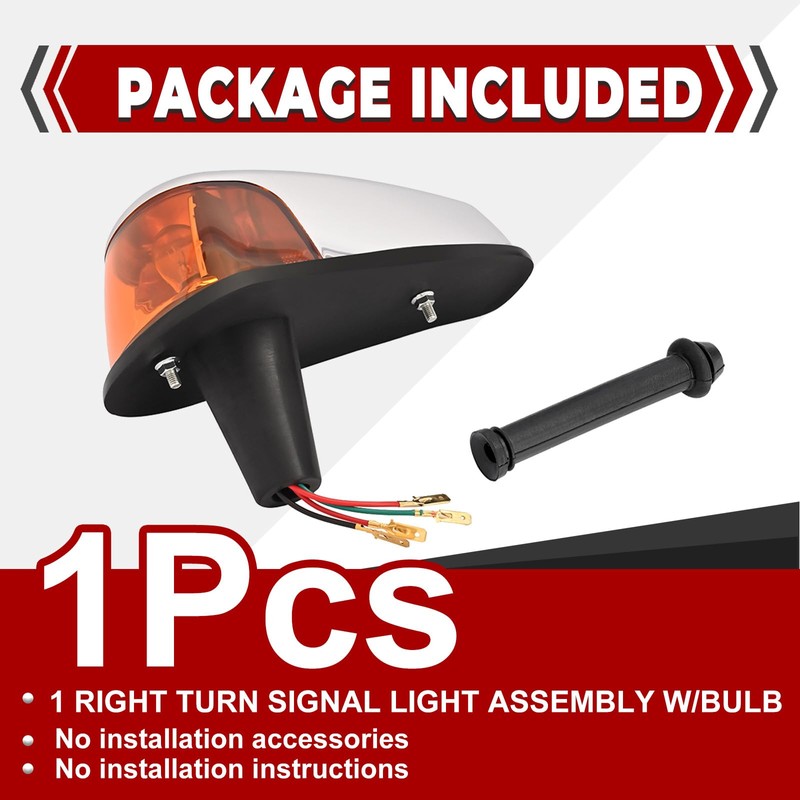 HECASA Turn Signal Light Assembly Compatible with 1970-1979 VW BUG