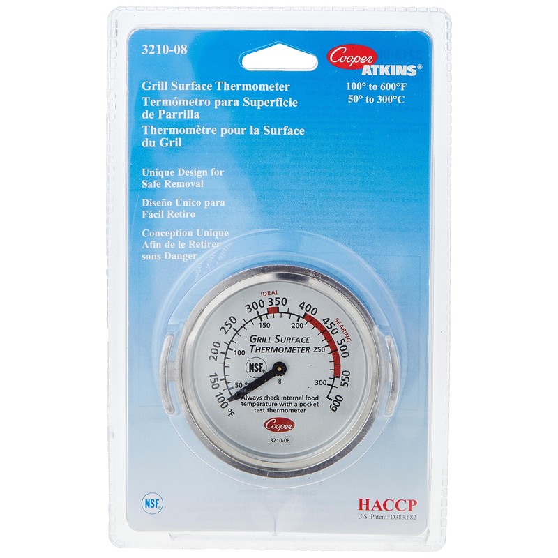 Cooper Atkins 3210-08-1-E Grill Surface Thermometer Nsf