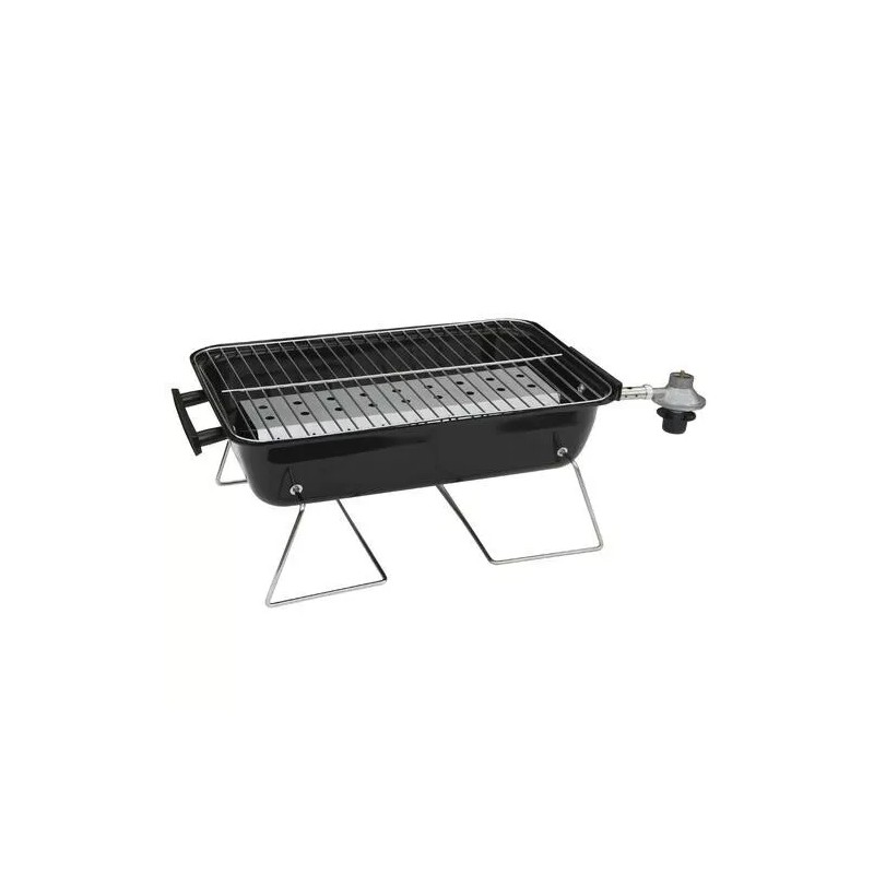Master Cook 11" Portable Tabletop Propane Grill Black Compact 1000