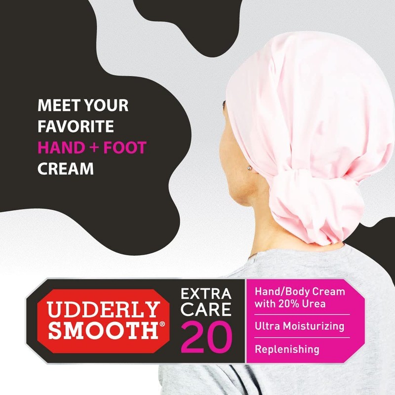 Udderly Smooth Extra Care Hand/Body Cream with 20% Urea, Replenishing,