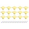 sourcing map 15Pcs Square Cabinet Knobs, 1.2 Inch Square Kitchen