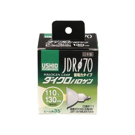 エルパ (ELPA) JDR110Ｖ75WLW/K7UＶ-H 電球 ハロゲン電球 照明 E11 110V 75W 広角35° 1200lm G-181H