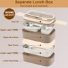 MEKOTRIN Bento Lunch Box 1400ML 2 Layer Lunch Box with