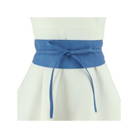 Fashiongen Women's Waist Belt Wide Obi Belt MICA (Ceinture Mica) - cyan, size: s-m