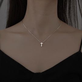 Cubahop Simple Cross Choker Pendant Choker Necklaces Jewellery for Women, Metal, Alloy
