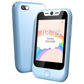Phone for Kids, Smartphone Boys Girls with Puzzle Games, Parental Controls, Music, Camera, Kids Smartphones Best Gifts for Children's Aged 4-10 (Blue)