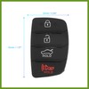 HOPESPANNER 4 Button Car Remote Fob Case Cover Insert Rubber