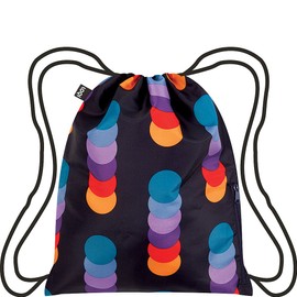 LOQI Geometric Circle Backpack, Multicolor