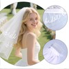 Yolyoo Bride To Be Embroidered Veil - Short Bride Veil