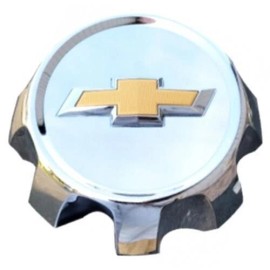 General Motors 2020-2024 Silverado HD Center Cap 84896111 Qty 1 Chrome w/ Gold Bowtie Logo OE