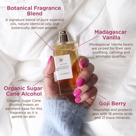 Lavanila Pure Vanilla Perfume Set for Women (1.7 Fl Oz + 10ml Roller-Ball) - Pure Madagascar Vanilla Fragrance, Clean and Natural Eau de Parfum Made In USA