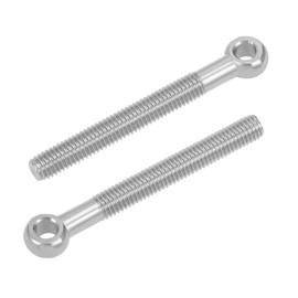 sourcing map M8 x 70 mm 304 Stainless Steel Eye Bolts Eye Bolt Ring Nut Eye Bolt Pack of 2