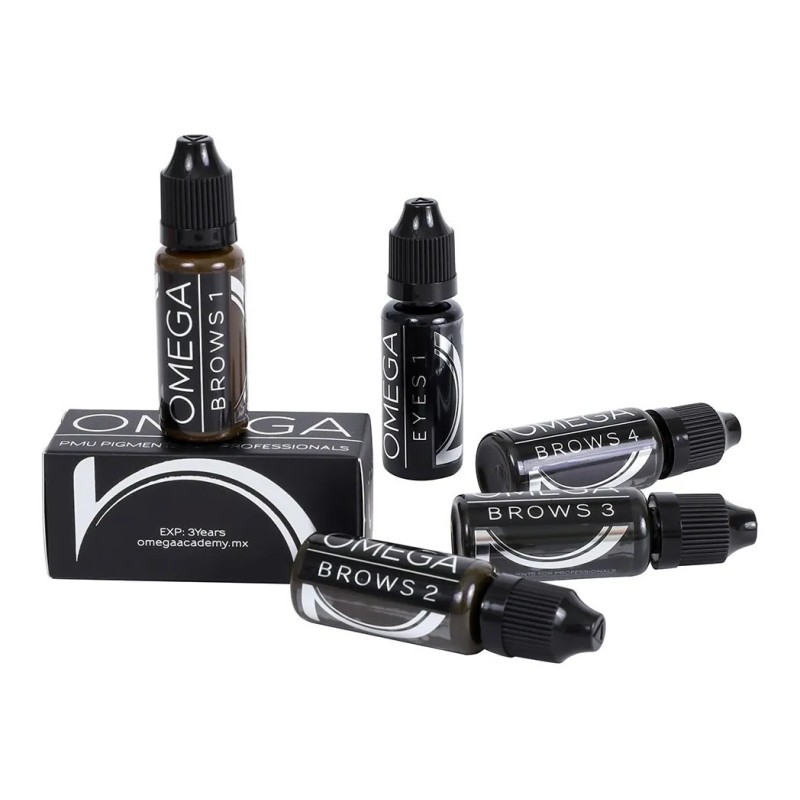 Omega Pigmentos Para Micropigmentación De Cejas 17ml Color Brows 2