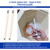 Kiln Thermocouple Type K, 6 Inch 8 Gauge Replacement Kiln