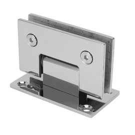 90 Degree Glass Shower Door Hinges, Heavy Duty Frameless Glass Door Hinges with Self Closing Feature, 140lb Support,Bathroom Gate Clamp for 8-12 Mm Glass Shower Doors