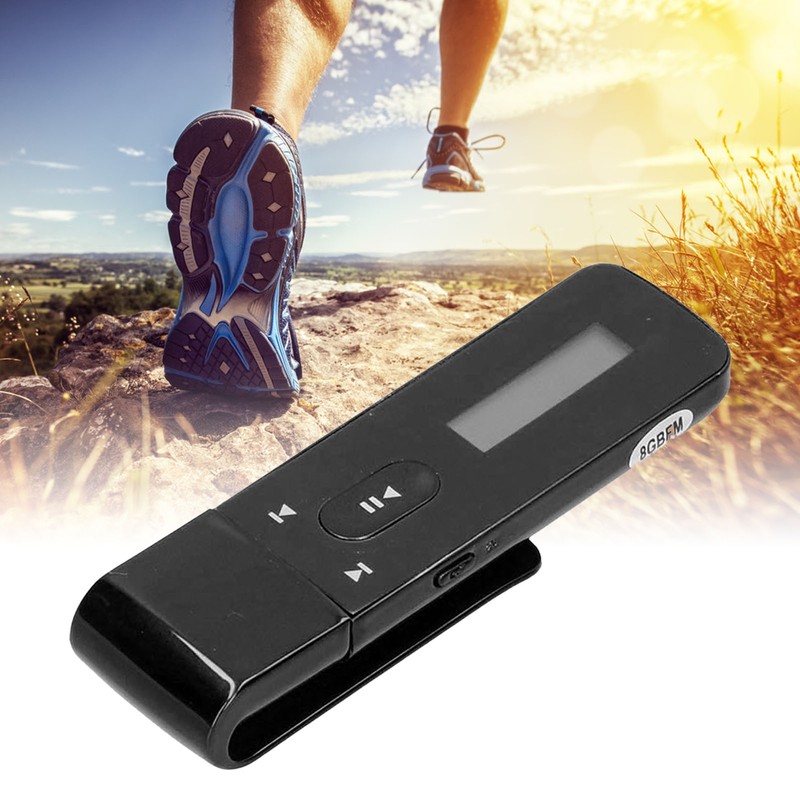 Clip MP3 Player Portable USB 8GB Voice Recorder Digital Music