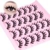 Yawamica Manga Lashes Wispy False Eyelashes Anime Lashes 14 Pairs