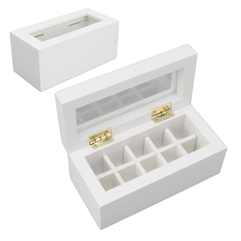 10 Slots Essential Oil Storage Box Case Bamboo Wood Essential