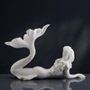 Veronese Design 7 5/8 Inch Mermaid Lying Resin Sculpture Marble