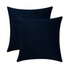 mixeoo Comfy Dark Blue Throw Pillow Covers Decorative Square Velvet