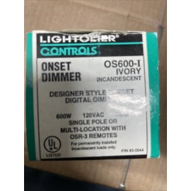 Lightolier Dimmer OS600-I IVERY  Multiset Smart  Light Switch Onset 600W