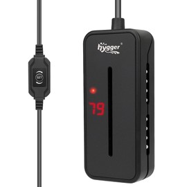 hygger Small Submersible Aquarium Heater 25W Mini Betta Fish Tank Heater with LED Display Adjustable Temperature for 2-5 Gallon Freshwater Saltwater Coral Reef Tanks