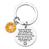Inspirational Gifts Keychains for Women Girls Sunflower Lover Gift Keychain