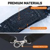 Yipakeh 8-Pack Black Ski Glove Leash