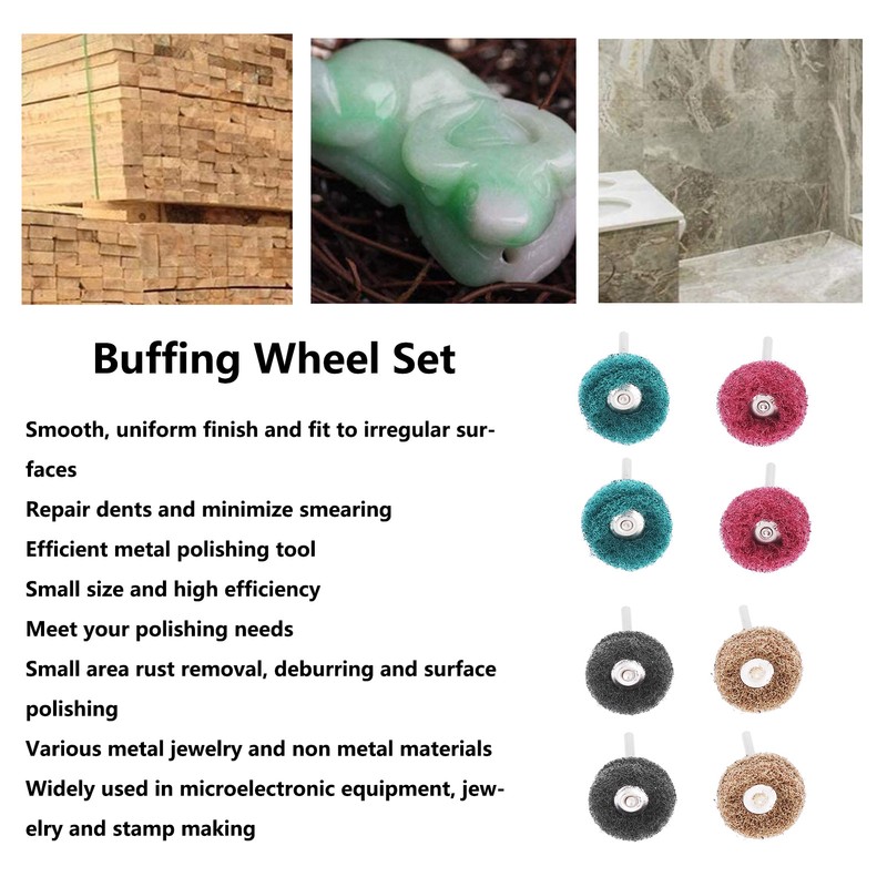 40Pcs Abrasive Wheel Buffing Polishing Set for Rotary Tool Drill