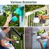 JiGiU Cordless Paint Sprayer Fence HVLP Spray Gun Electric Spray