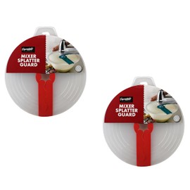 12 Inch Mixing Bowl Splatter Guard – BPA-Free Anti-Splash Screen for Hand & Electric Mixers – Flexible Fit, Transparent Silicone & PP, Dishwasher Safe by Dependable Industries