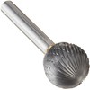 Drill America SD-7 Carbide Burr/Rotary File Ball-End Double Cut for
