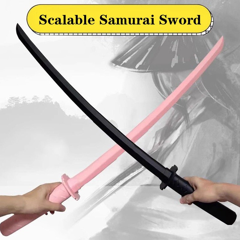 MUNSKT 3D Printed Telescopic Sword, Samurai Sword Model Toy, Retractable